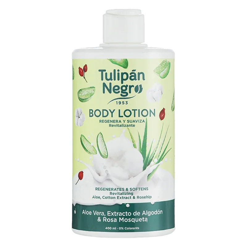 Lait Corporel Aloe Vera, Coton & Rose Musquée 400 ml
