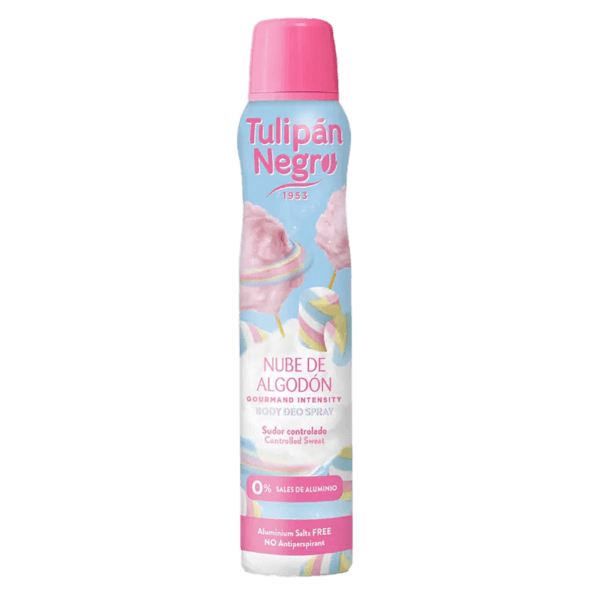 Le déodorant Cotton Cloud Spray protège et prend soin de la peau grâce à son parfum intense et sucré, gardant la transpiration contrôlée pendant 48 heures.