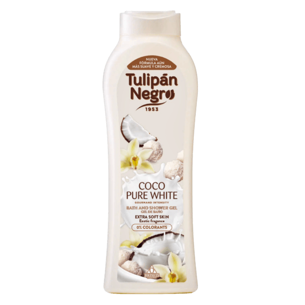 Gel de bain Coco Pure Blanc 650 ml Tulipan Negro
