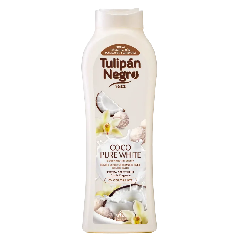 Gel de bain Coco Pure Blanc 650 ml Tulipan Negro