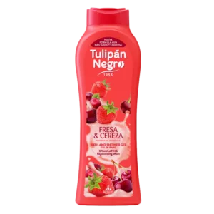 Gel de bain Tulipan negro Fraise et Cerise 650 ml