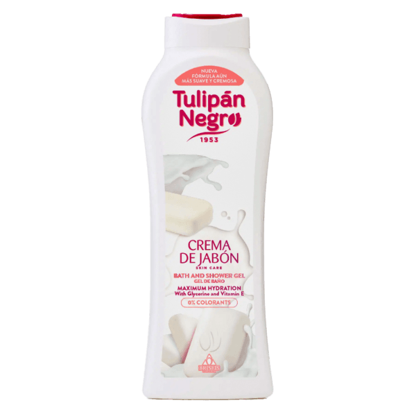 Gel de bain crème au savon tulipan negro 650 ml
