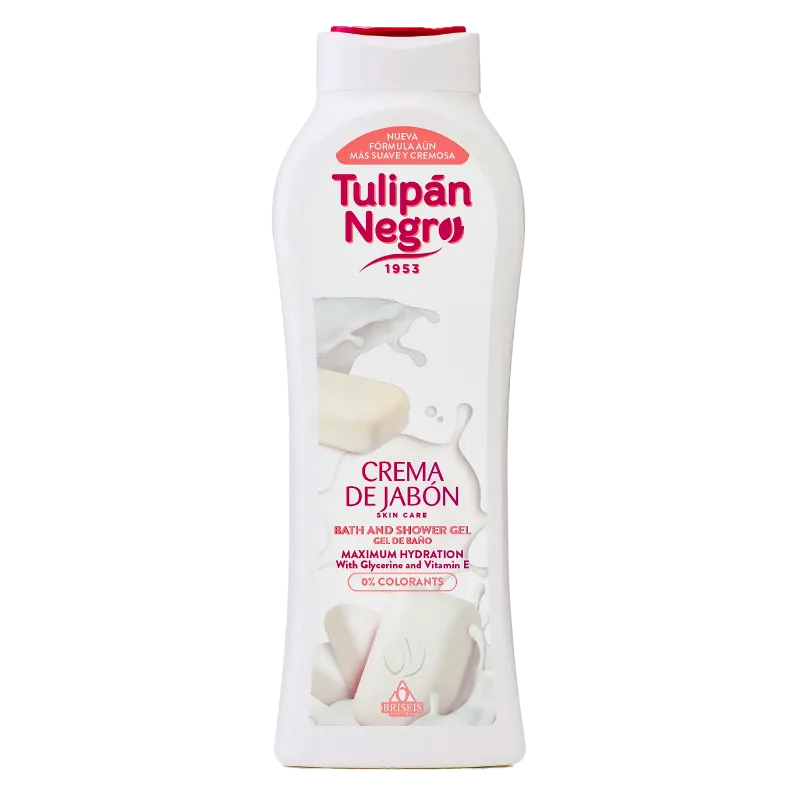 Gel de bain crème au savon tulipan negro 650 ml