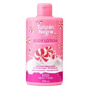 Lait Corporel Black Tulip Fraise et Crème 400 ml