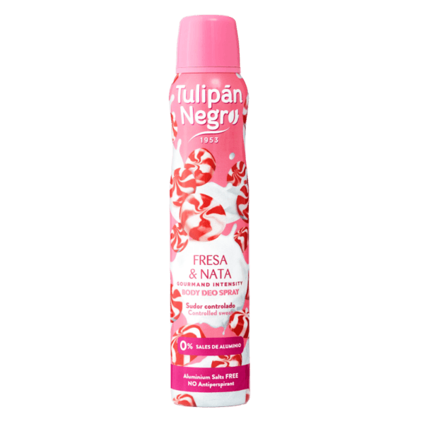 Tulipan Negro Déodorant Fraise et Crème Déodorant Spray 200 ml