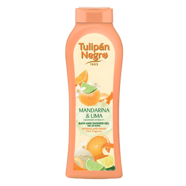 Gel de bain Tulipan Negro Mandarine & Citron Vert 650 ml