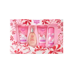 Coffret Tulipán Negro Kiss Fresa y Nata