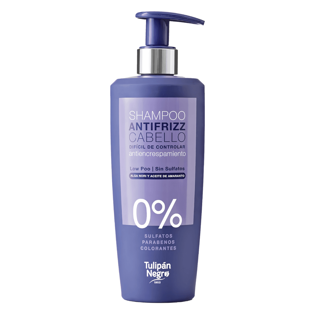 Shampoing Tulipan Negro anti-frisottis Low Poo sans sulfate 500 ml