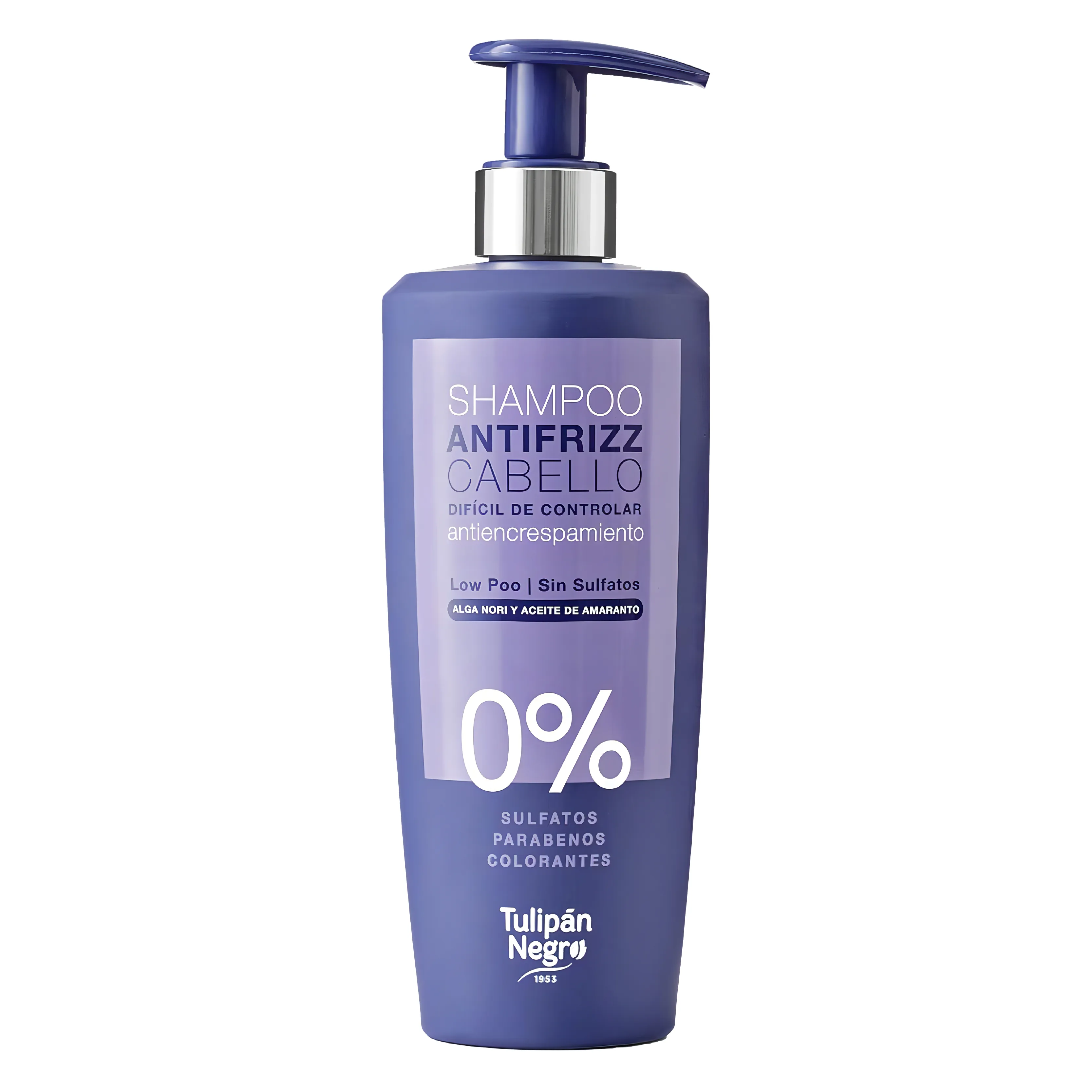 Shampoing Tulipan Negro anti-frisottis Low Poo sans sulfate 500 ml